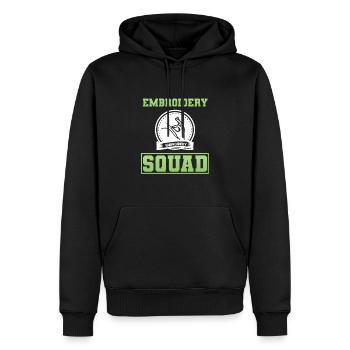 Quiltliebhaber Modedesigner Näherin - Männer Premium Bio Hoodie - Schwarz - Vorne - Nico (187cm)