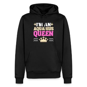 Sternzeichen-Saison Wassermann Astrologie - Männer Premium Bio Hoodie - Schwarz - Vorne - Nico (187cm)