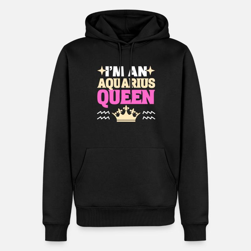 Sternzeichen-Saison Wassermann Astrologie - Männer Premium Bio Hoodie - Schwarz