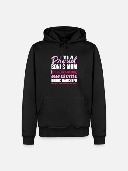 Stepmom Stepdaughter Gift - Men’s Premium Organic Hoodie - black