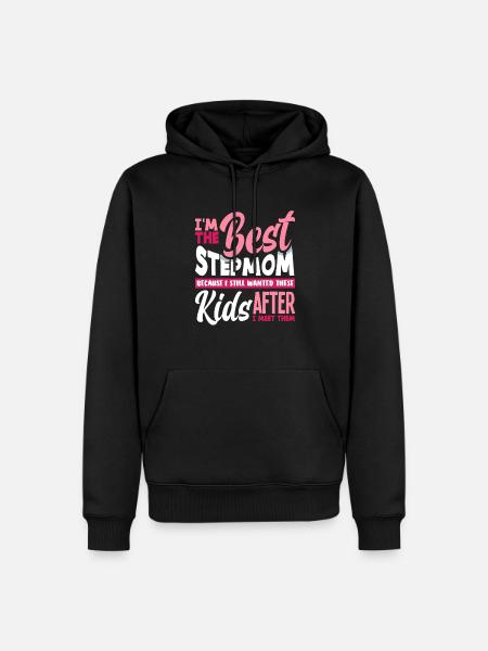 Best Stepmom - Men’s Premium Organic Hoodie - black