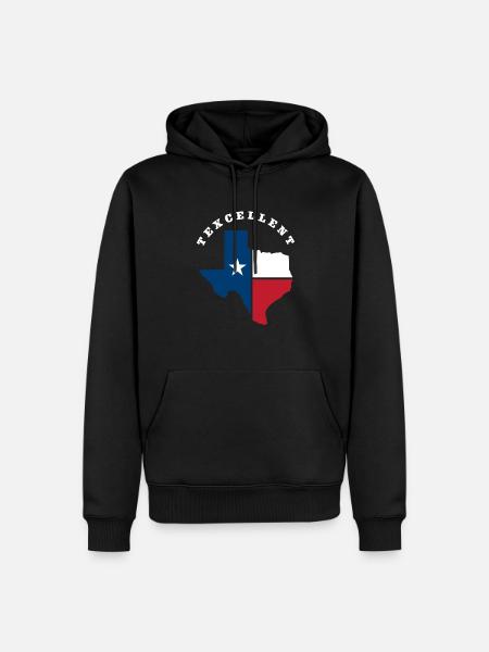Texas State Origin - Men’s Premium Organic Hoodie - black