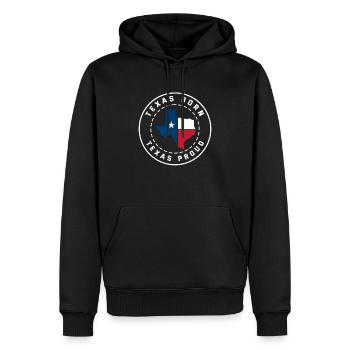Stolz Texas Geboren - Männer Premium Bio Hoodie - Schwarz - Vorne - Nico (187cm)