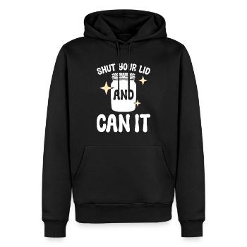 Shut Your Lid And Can It Einkocher - Männer Premium Bio Hoodie - Schwarz - Vorne - Nico (187cm)