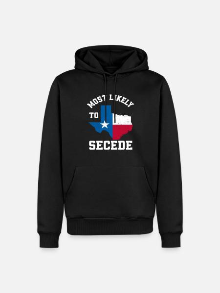 Texas Abspalten - Männer Premium Bio Hoodie - Schwarz