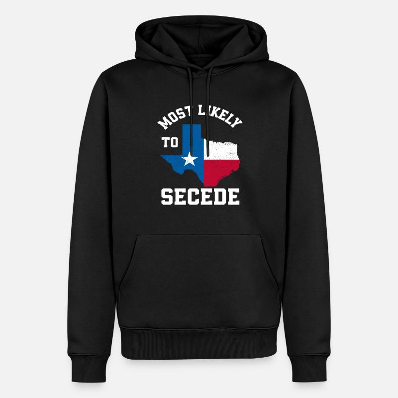 Le Texas s’est séparé - Sweat à capuche Premium bio Homme - noir