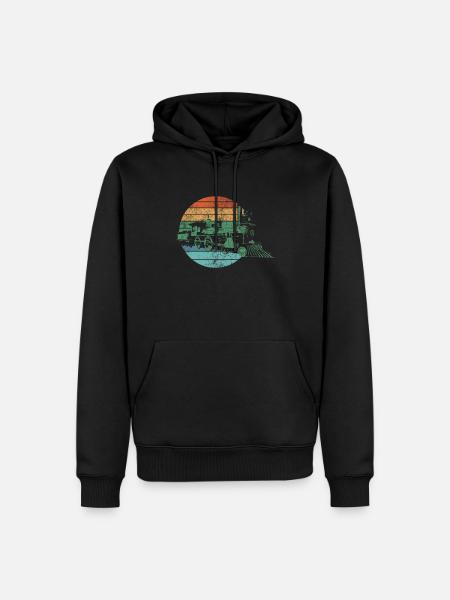 Train Trains Train Drivers - Men’s Premium Organic Hoodie - black