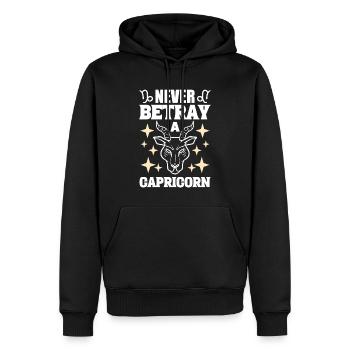 Sternzeichen Steinbock Tarotkartenleser - Männer Premium Bio Hoodie - Schwarz - Vorne - Nico (187cm)