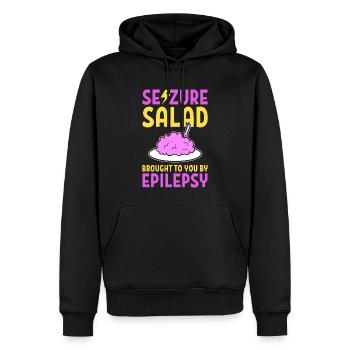 Lustiges Epilepsie-Bewusstsein Epileptologe - Männer Premium Bio Hoodie - Schwarz - Vorne - Nico (187cm)