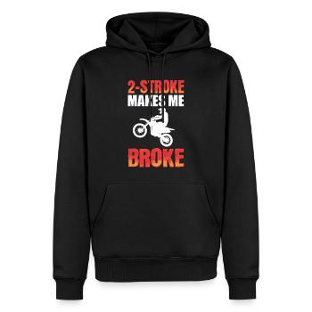 Sport Fahrradsport Motorradfahrer - Männer Premium Bio Hoodie - Schwarz - Vorne - Nico (187cm)