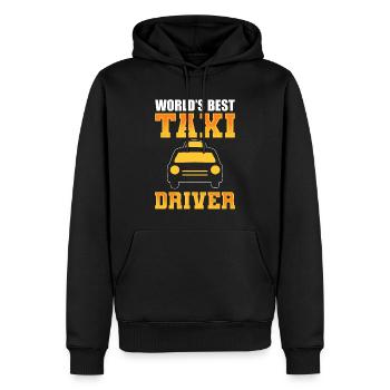 World's Best Taxi Driver Taxifahrer - Männer Premium Bio Hoodie - Schwarz - Vorne - Nico (187cm)