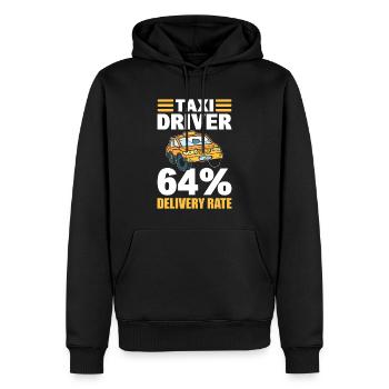 Lustiger Taxifahrer Taxi - Männer Premium Bio Hoodie - Schwarz - Vorne - Nico (187cm)