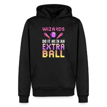 Flipper-Arcade-Spiel Arcade-Techniker - Männer Premium Bio Hoodie - Schwarz - Vorne - Nico (187cm)