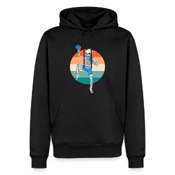 Lustiges Skelett Muay Thai Muay-Thai-Kämpfer - Männer Premium Bio Hoodie - Schwarz - Vorne - Nico (187cm)