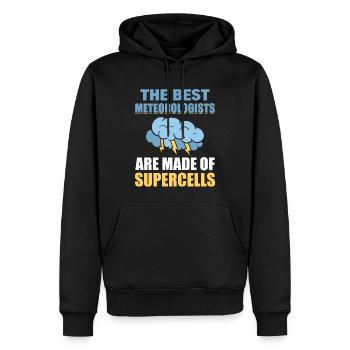 Wettervorhersage Klimaforscher - Männer Premium Bio Hoodie - Schwarz - Vorne - Nico (187cm)