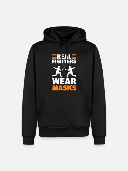 Fechtsport Fechter - Männer Premium Bio Hoodie - Schwarz