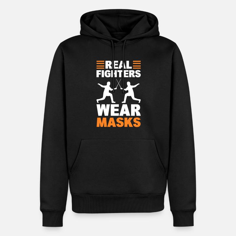 Fechtsport Fechter - Männer Premium Bio Hoodie - Schwarz