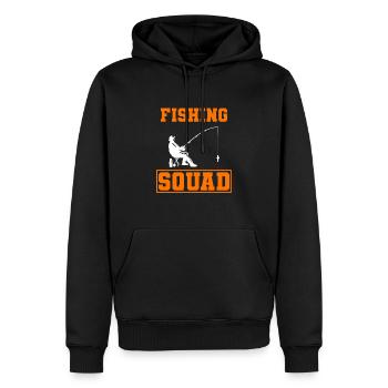 Fishing Squad Kapitän eines Fischerbootes - Männer Premium Bio Hoodie - Schwarz - Vorne - Nico (187cm)