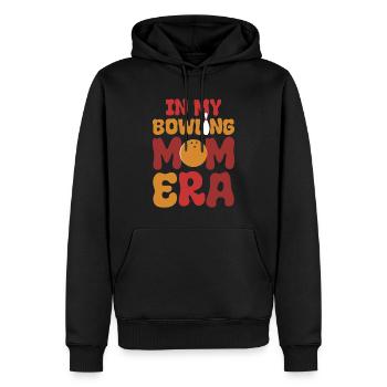 Lustige Bowling-Mama Bowlingspieler - Männer Premium Bio Hoodie - Schwarz - Vorne - Nico (187cm)