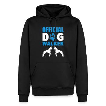 Official Dog Walker Tiersitter - Männer Premium Bio Hoodie - Schwarz - Vorne - Nico (187cm)