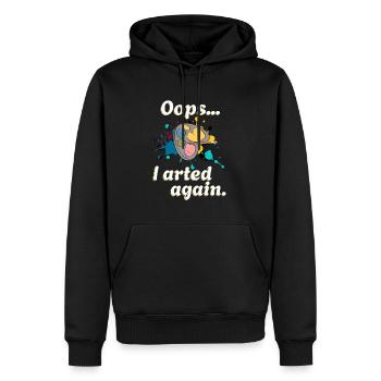 Cadeaux de nouveauté d’artiste drôle et humour de peinture - Sweat à capuche Premium bio Homme - noir - Devant - Nico (187cm)