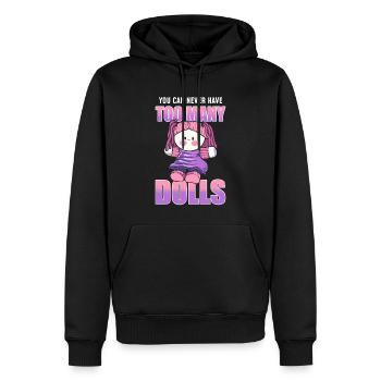 You Can Never Have Too Many Dolls Puppen - Männer Premium Bio Hoodie - Schwarz - Vorne - Nico (187cm)