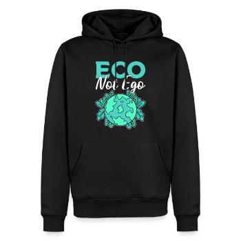 Eco Not Ego Förster - Männer Premium Bio Hoodie - Schwarz - Vorne - Nico (187cm)