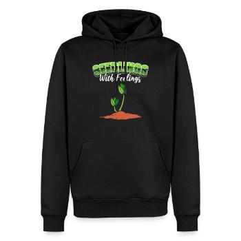 Gärtnernde Stadtbauern Gärtner - Männer Premium Bio Hoodie - Schwarz - Vorne - Nico (187cm)