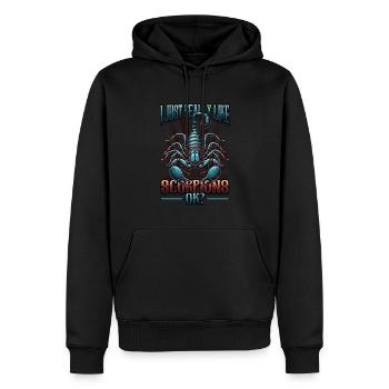 Ich Mag Einfach Skorpione - Männer Premium Bio Hoodie - Schwarz - Vorne - Nico (187cm)