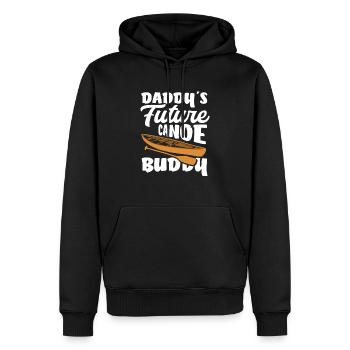 Papas Zukünftiger Kanu Freund Kinder Kind - Männer Premium Bio Hoodie - Schwarz - Vorne - Nico (187cm)