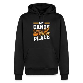 Cadeau de canoë Hobby Canoeist - Sweat à capuche Premium bio Homme - noir - Devant - Nico (187cm)