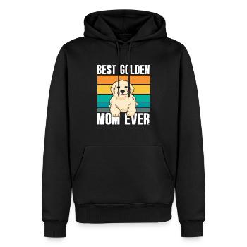 Meilleur Mama Golden Retriever - Sweat à capuche Premium bio Homme - noir - Devant - Nico (187cm)