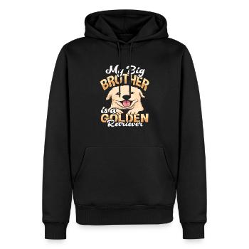 Golden Retriever Kinder Spruch - Männer Premium Bio Hoodie - Schwarz - Vorne - Nico (187cm)
