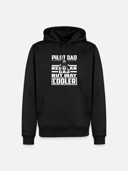 Pilot Pun - Men’s Premium Organic Hoodie - black