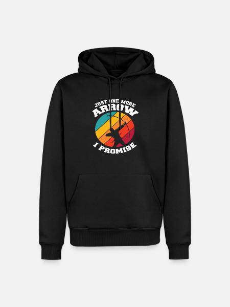 Arrow Bow Retro Archery - Men’s Premium Organic Hoodie - black