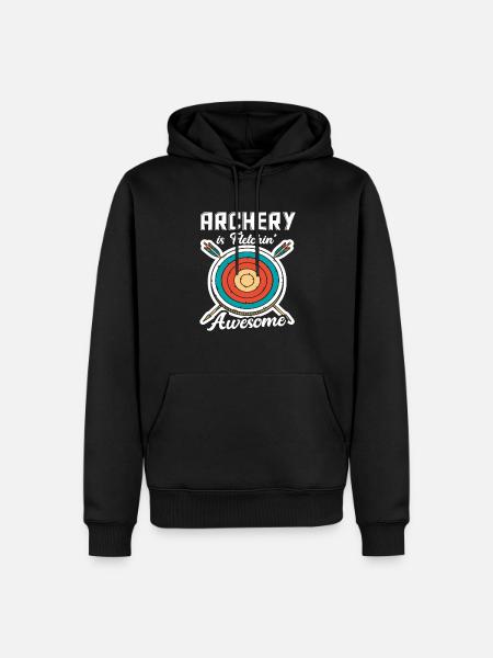Archery Archery Hobby Sports - Men’s Premium Organic Hoodie - black