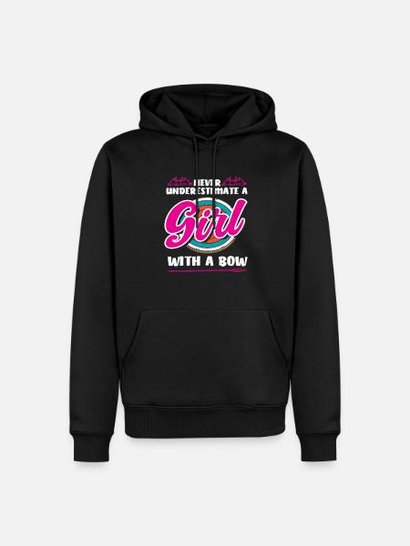 Archery Girl Archery - Men’s Premium Organic Hoodie - black