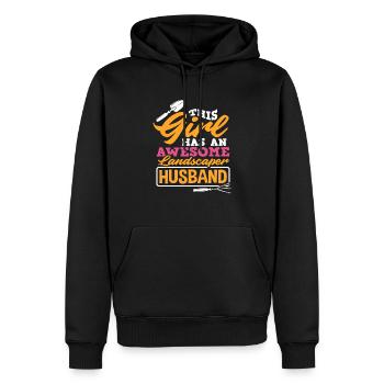 Landschaftsgärtner Frau Ehefrau - Männer Premium Bio Hoodie - Schwarz - Vorne - Nico (187cm)
