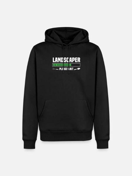 Landscape gardener in training - Men’s Premium Organic Hoodie - black