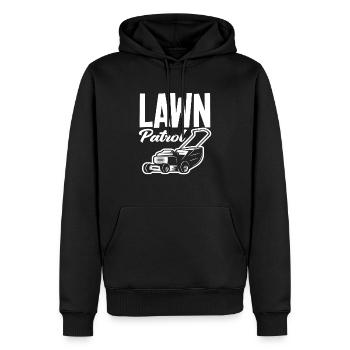 Landschaftsgärtner Lustiges Rasen Spruch - Männer Premium Bio Hoodie - Schwarz - Vorne - Nico (187cm)