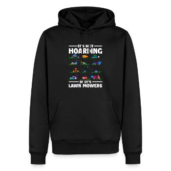 Landschaftsgärtner Rasenmäher Sammler - Männer Premium Bio Hoodie - Schwarz - Vorne - Nico (187cm)