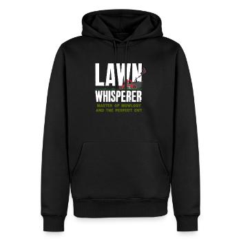 Landschaftsgärtner Rasen Flüsterer - Männer Premium Bio Hoodie - Schwarz - Vorne - Nico (187cm)
