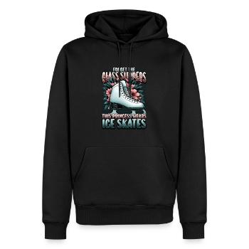 Patinage sur glace Patinage sur glace Patinage artistique - Sweat à capuche Premium bio Homme - noir - Devant - Nico (187cm)
