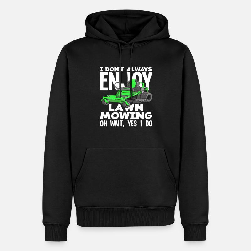 Paysagiste Hobby Pelouse - Sweat à capuche Premium bio Homme - noir