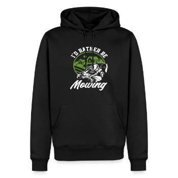Landschaftsgärtner Gartenbau Rasenmähen - Männer Premium Bio Hoodie - Schwarz - Vorne - Nico (187cm)