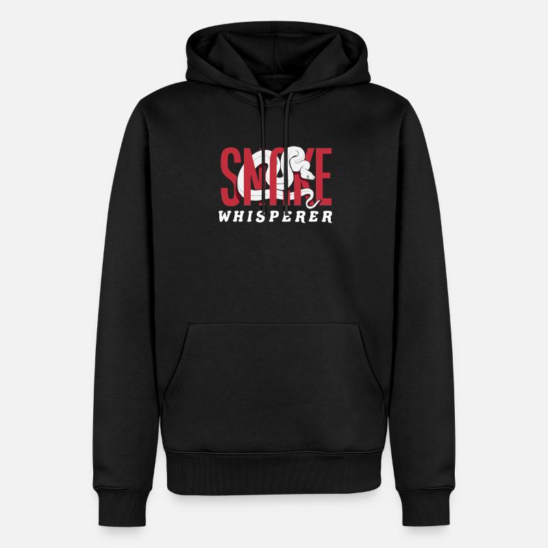 Chuchoteur de serpent - Sweat à capuche Premium bio Homme - noir