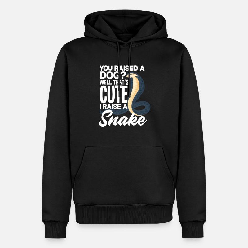 Serpent Meilleur animal de compagnie - Sweat à capuche Premium bio Homme - noir
