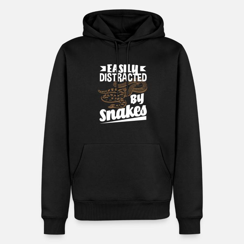 Serpent distrait - Sweat à capuche Premium bio Homme - noir