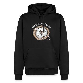 Need More Sleep Mouse Pyjama - Männer Premium Bio Hoodie - Schwarz - Vorne - Nico (187cm)