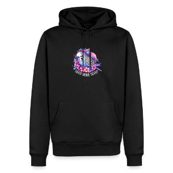 Need More Sleep Funny Budgie Bird - Men’s Premium Organic Hoodie - black - Front - Nico (187cm)